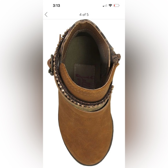 Jellypop lil' buddy boots tan multi-color leopard - toddler 6 - Picture 2 of 5